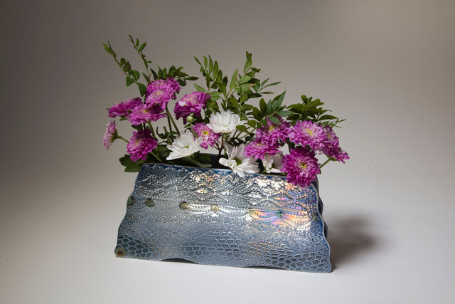 14 Lustrous panel vase (24cm) £145 - Margaret Gardiner Ceramics