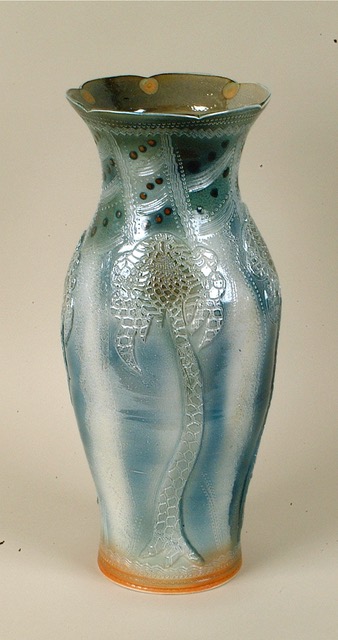 16 Silvery tree vase (45cm) £355 - Margaret Gardiner Ceramics