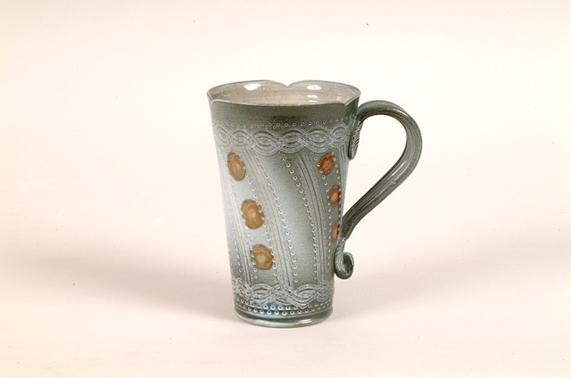 2. Tall mug green £28 - Maggy Gardiner Ceramics